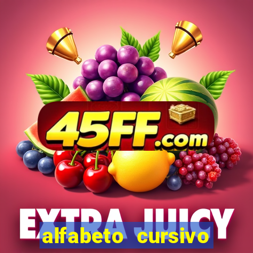 alfabeto cursivo pontilhado para imprimir pdf